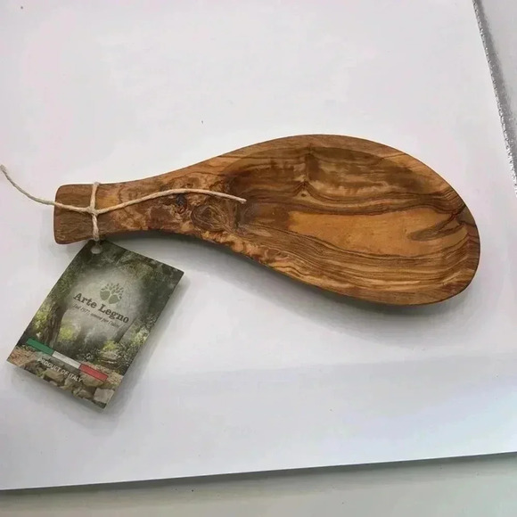 8”x3 1/4” olive wood bowl hand crafted NWT ARTE LEGNO HANDCRAFTED PIECE - Picture 2 of 4